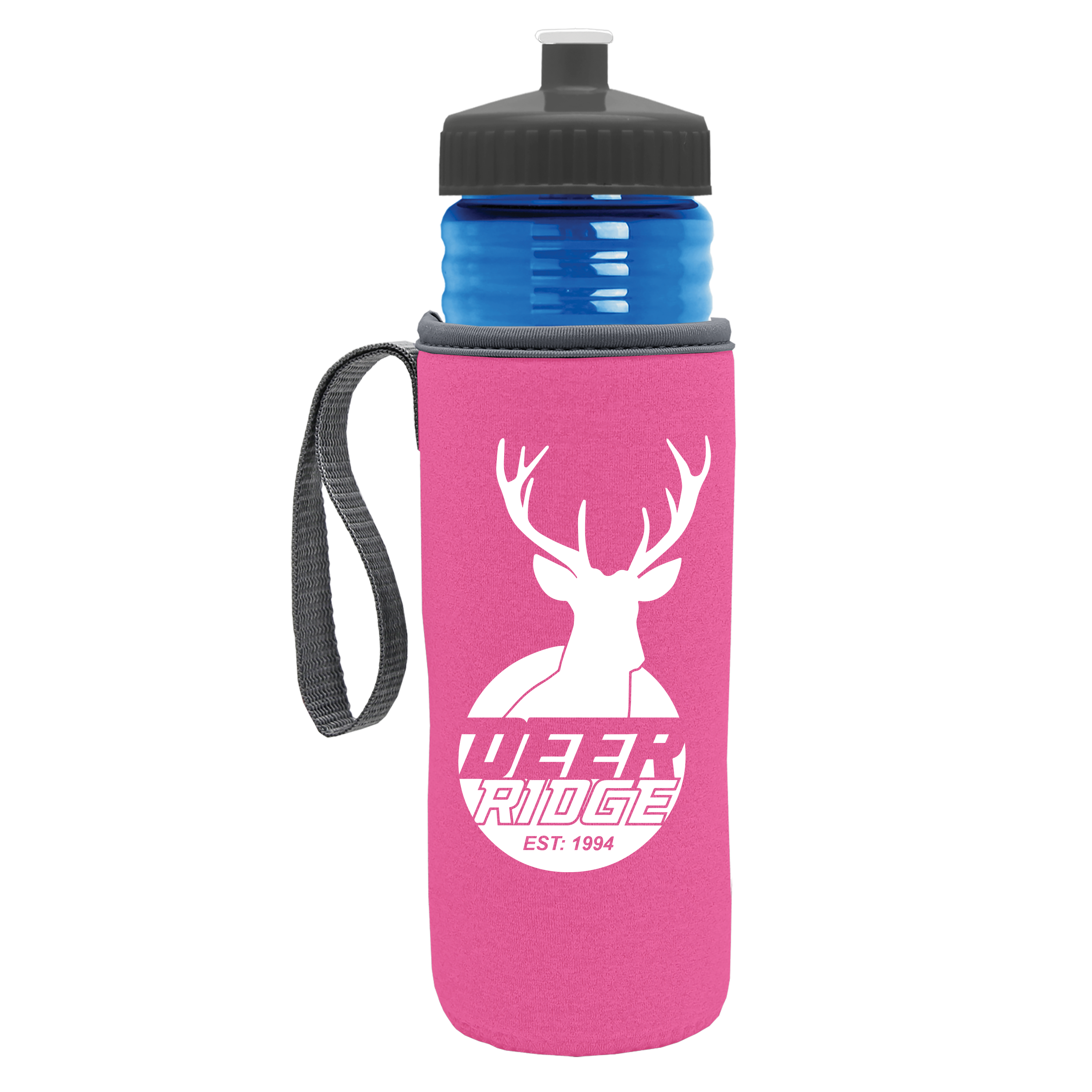 Lifeguard Bottle with Push-Pull Lid and Insulated Caddy - 24 oz.